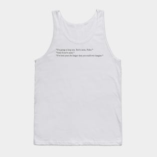 Fourth Wing book quote Tank Top